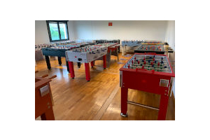 Calcio Balilla in show room NG Biliardi