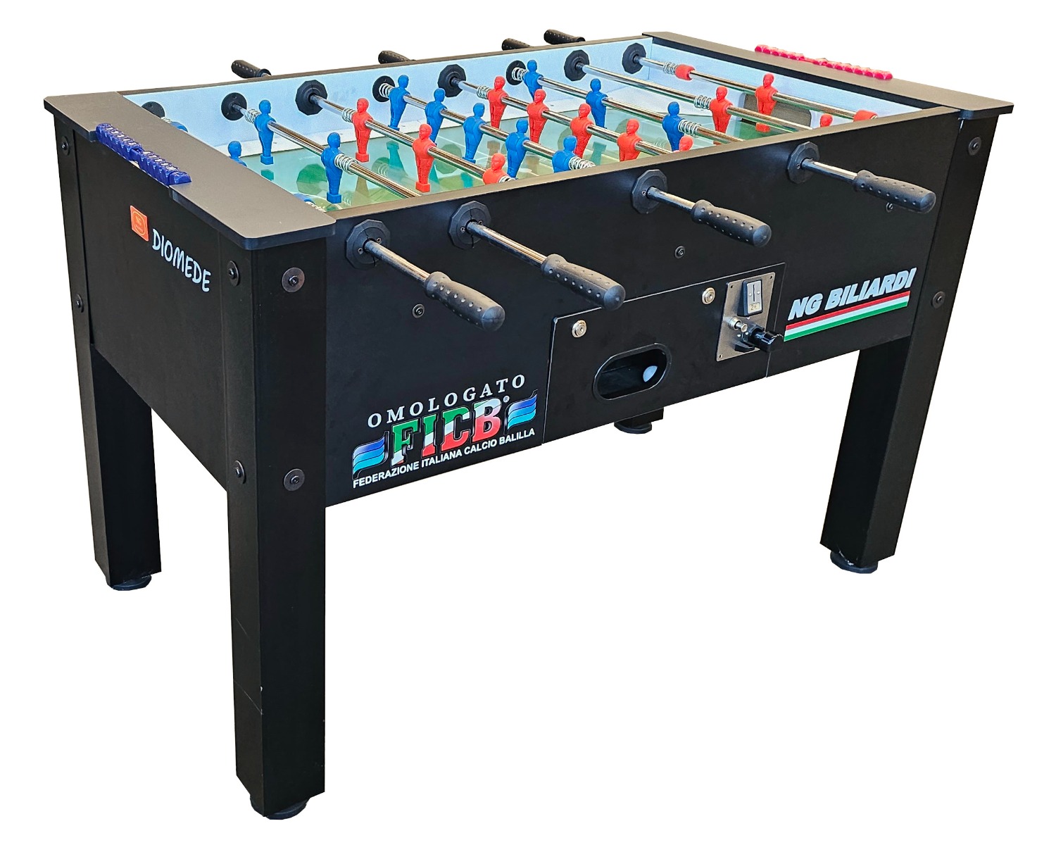 CALCIO BALILLA DIOMEDE - aste telescopiche (gettoniera) - omologato FICB