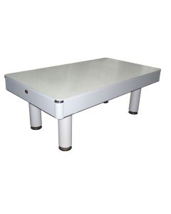 Biliardo FENICE BIANCO (panno rosso) trasformabile in tavolo da pranzo e ping pong