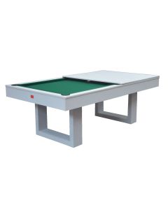 Biliardo Tavolo SENECA BIANCO 3 in 1 trasformabile in Tavolo - Biliardo - Ping Pong