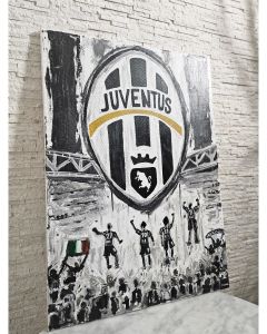 Dipinto Vittoria Bianconera su tela