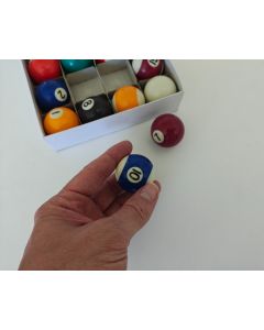 Set 16 Biglie per biliardo (Diam. 38 mm) - misura ridotta