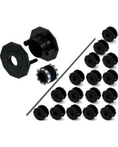 Set 16 Boccole PRO con cuscinetti a sfera