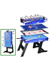 Tavolo multigioco OCEANO 4 in 1 - pieghevole in verticale