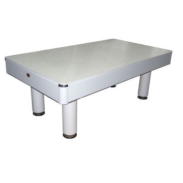 Biliardo FENICE BIANCO (panno rosso) trasformabile in tavolo da pranzo e ping pong