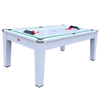 Biliardo DAYTONA BIANCO 5 in 1 trasformabile in Tavolo - Poker - Air Hockey - Ping Pong