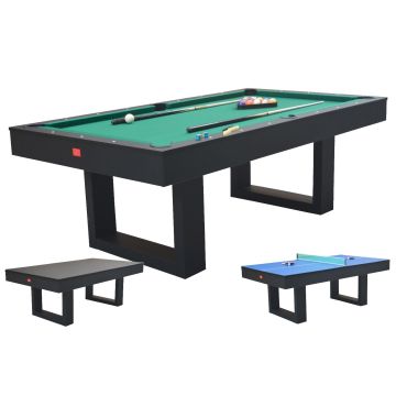 Biliardo SENECA NERO (245 cm) 3 in 1