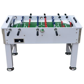 Calcio Balilla Andromeda Bianco (aste telescopiche) (vetro temperato)