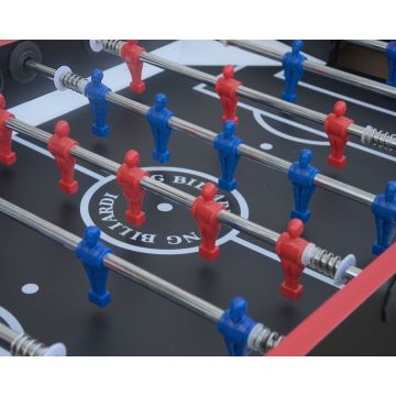 Calcio Balilla DEVIL - aste telescopiche - vetro temperato