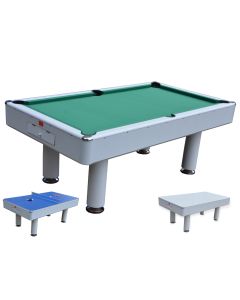 Biliardo FENICE BIANCO trasformabile in tavolo e ping pong
