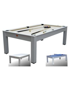 Biliardo Usato GIUNONE BIANCO (226 cm) trasformabile in tavolo e ping pong