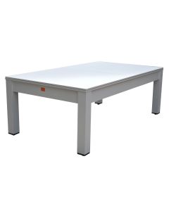 Biliardo GIUNONE BIANCO (226 cm) trasformabile in tavolo e ping pong