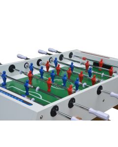 Calcio Balilla Adone BIANCO - aste telescopiche - vetro temperato