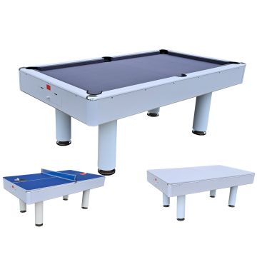 Biliardo Fenice Bianco (panno grigio)