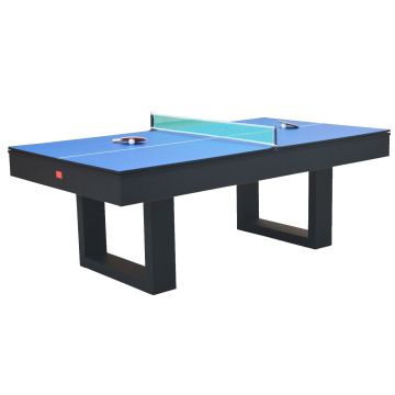 Biliardo Tavolo SENECA NERO 3 in 1 trasformabile in Tavolo - Biliardo - Ping Pong