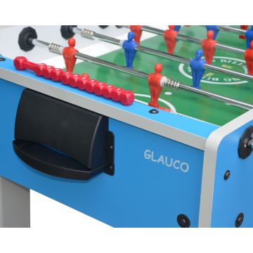 Calcio Balilla GLAUCO - aste passanti - vetro temperato