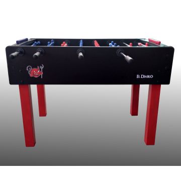 Calcio Balilla Professionale EL DIABLO - aste telescopiche - vetro temperato