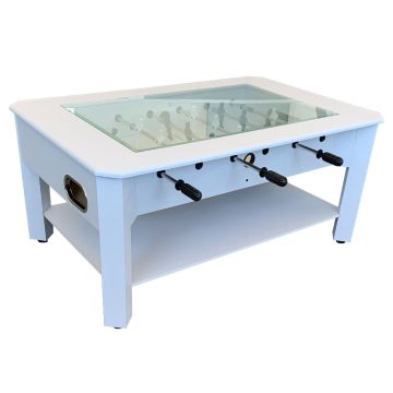 Tavolo da caffe - Calcio Balilla - colore Bianco