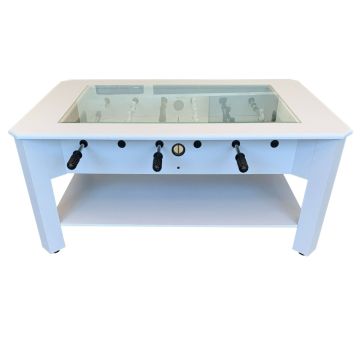 Tavolo da caffè - Calcio Balilla (BIANCO)